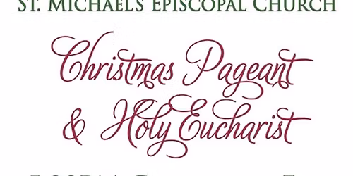 Christmas Eve Family Service with Pageant