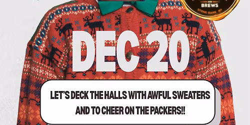 Ugly Sweater Party with Eric Diamond at Boondocks BBQ!