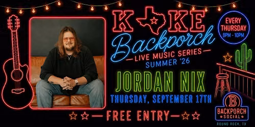 KOKE BACKPORCH PRESENTS: Jordan Nix 