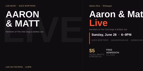 Aaron & Matt LIVE on the Patio!