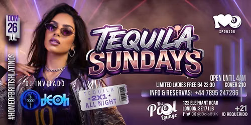 TEQUILA SUNDAYS: 2-FOR-1 TEQUILA ALL NIGHT \ud83c\udf78\ud83d\udd25
