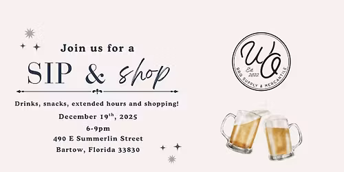 Sip & Shop | White Oak BBQ Supply & Mercantile