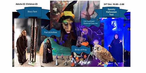 Spooky Halloween Fun, Trail, Fun Activities Birds of Prey and much more.