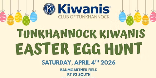Easter Egg Hunt by Kiwanis Club of Tunkhannock