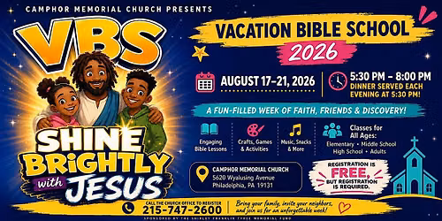 Shine Brightly with Jesus \u2013 Vacation Bible School 2026