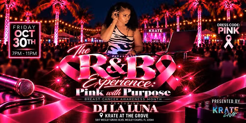 The R&B Experience @ KRATE: Pink with Purpose