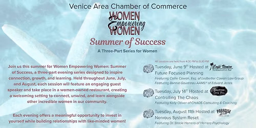 Women Empowering Women Summer Series: Future Focused Planning