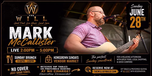 Mark McCallister Live at The Will