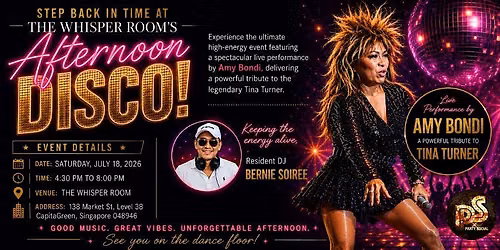Afternoon Disco - Tina Turner Tribute @ The Whisper Room