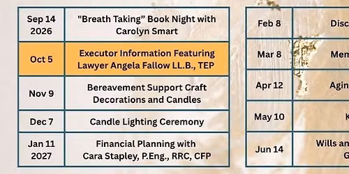 FREE - Examined Life Series - Executor Information Featuring Angela Fallow LL.B, TEP and TOUR