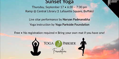 Sunset Yoga on the Central Library Ramp