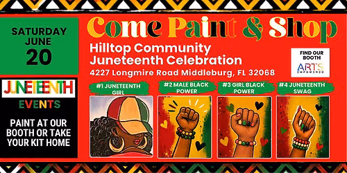 Paint at the Hilltop Community Juneteenth Celebration