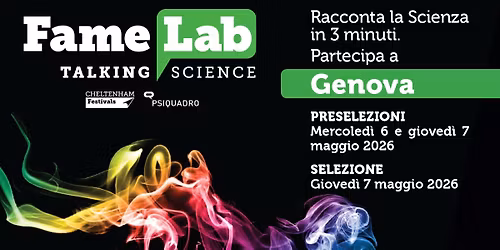 Famelab Italia - Selezione di Genova - 2026
