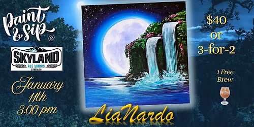 Brushes & Brews at Skyland Ale Works w\/LiaNardo Mobile Paint & Sip