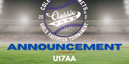 U17AA Comets Classic Tournament Aug 14-16, 2026
