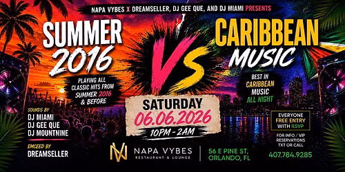 SUMMER 2016 VS CARIBBEAN NIGHT