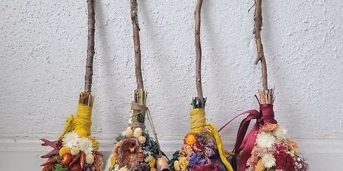 Dried Flower Traditional Besom, or Broom