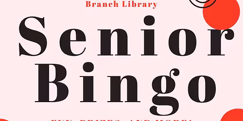 Seniors Bingo