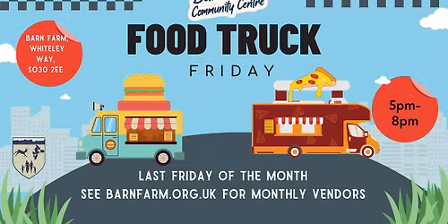 Food Truck Friday - 30th January 2026