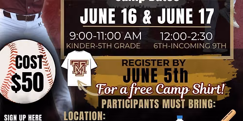 Warrior Baseball Camp 