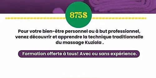 FORMATION MASSAGE TRADITIONNELLE AFRICAIN DE BASE