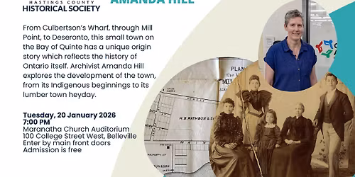 Free Public Presentation: How Deseronto Came to Be