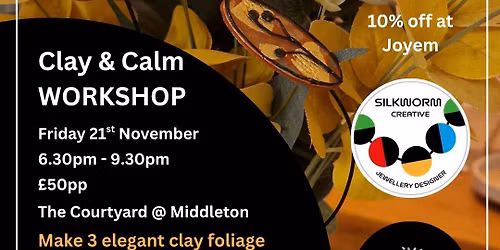 Calm and Clay Workshop Making Foliage wire stems