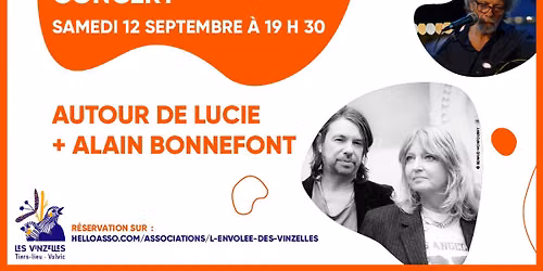 concert : Autour de Lucie + Alain Bonnefont
