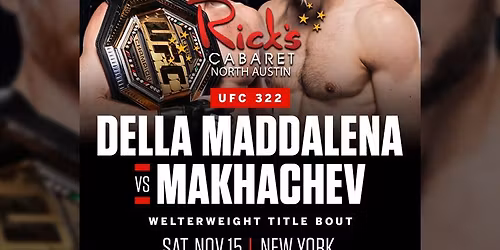 UFC 322 Della Maddalena Vs. Makhachev\n