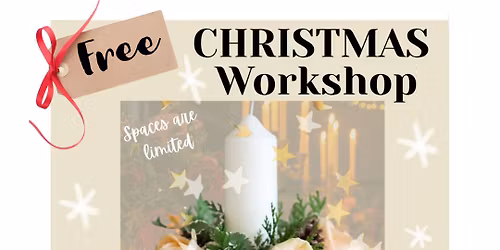 Free Adult Christmas candle cenyre piece