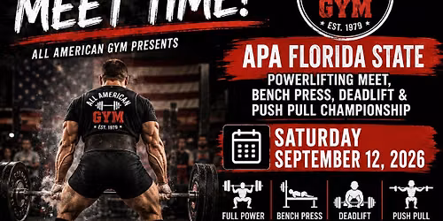 APA FLORIDA STATE POWERLIFTING CHAMPIONSHIP