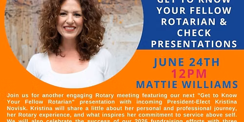 Rotary in the Harbor Presents | GTK Your Fellow Rotarian ft. Kristina Novisk & Check Presentations