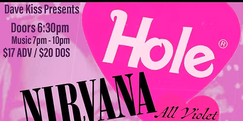 Hole and Nirvana tribute night at Kung Fu Necktie!