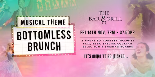 Musical Themed Bottomless Brunch \u2013 Bistro, Bar & Grill