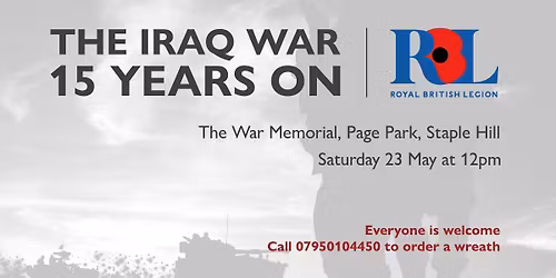 Iraq War 15 Years On - Service of Remembrance