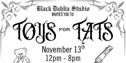 Toys For Tats Flash Event + Christmas Toy Drive