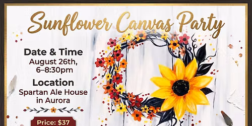Sunflower Canvas Painting Party