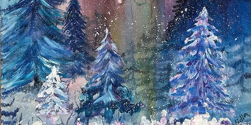 Workshop: Paint winter fairy tale on silk
