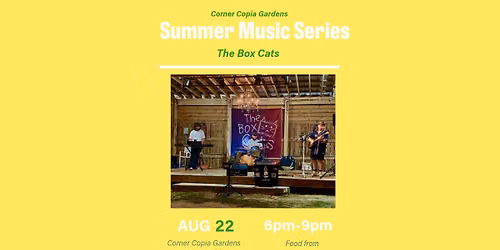 Summer Music Series - Live Music with The Box Cats 