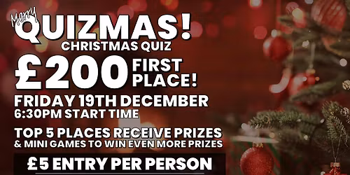 CHRISTMAS QUIZ!! Friday December 19th - TimberVault