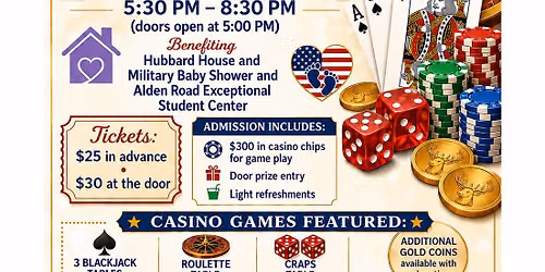 Casino Night Fundraiser for Community Activities Projects