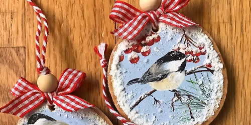 Decoupage Photo Holiday Ornaments