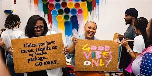 Doormat and Sip Paint Party