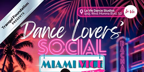 Dance Lovers' Social: Miami Vice Edition 9\/26 \ud83d\udc95