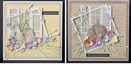 THIS CLASS IS NOW FULL - BIRDS AND FLOWERS CARD CLASS - \u00a317 per person - Starts at 10.30am