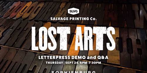 Lost Arts: Letterpress Printing