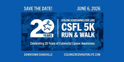 20th Annual Colon Screening for Life 5K Run\/Walk and 1 Mile Walk and Kids Dash