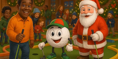 Mini Golf with Santa & Mrs Claus at Putter Up