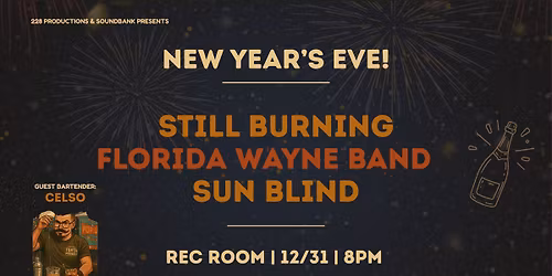 New Years Eve Party - Live at Rec Room!