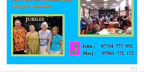 Sing Me Sunshine- with Marj and John